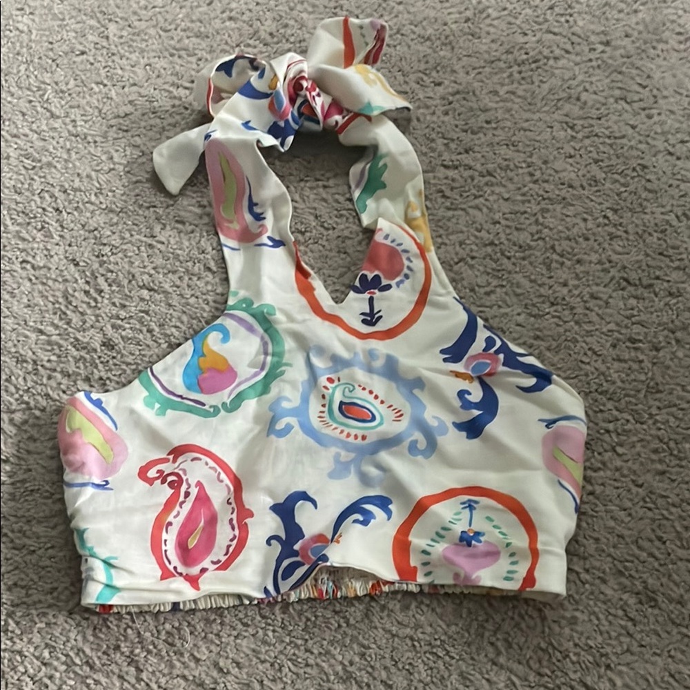 Zara Multicolor Halter Top